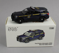 
              1:64 *596 DIECAST* New York State Police Trooper Ford Police Interceptor Utility SUV POLICE CAR *NIB*
            