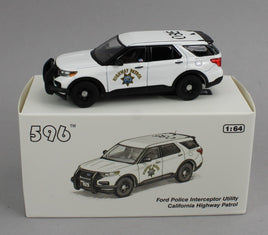 1:64 *596 DIECAST* California Highway Patrol POLAR BEAR Ford Police Interceptor Utility SUV POLICE CAR *NIB*