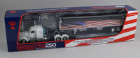 
              DCP 1:64 *WHITE AMERICA 250* Peterbilt 389 48" Flattop w/Wilson Grain Trailer
            