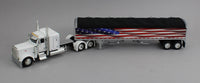 
              DCP 1:64 *WHITE AMERICA 250* Peterbilt 389 48" Flattop w/Wilson Grain Trailer
            