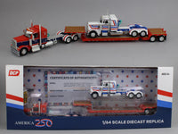 
              DCP 1:64 *AMERICA 250* Peterbilt 589 w/Lowboy & 359 Bicentennial LOAD *NIB*
            