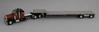 
              2025 DCP 1:64 *AMBER* Peterbilt 379 36" Flattop Sleeper w/Transcraft Stepdeck Flatbed Trailer
            