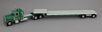 
              2025 DCP 1:64 *GREEN* Peterbilt 379 36" Flattop Sleeper w/Transcraft Stepdeck Flatbed Trailer
            