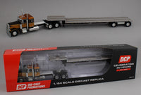 
              2025 DCP 1:64 *BROWN* Peterbilt 379 36" Flattop Sleeper w/Transcraft Stepdeck Flatbed Trailer
            