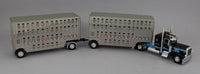 
              DCP 1:64 *BLACK & WHITE* Peterbilt 389 w/Double 28' Wilson Livestock Pups NIB
            