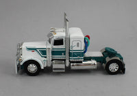
              DCP 1:64 *WHITE & TEAL* Peterbilt 389 w/Double 28' Wilson Livestock Pups NIB
            