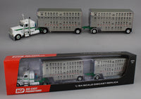 
              DCP 1:64 *WHITE & GREEN* Peterbilt 389 w/Double 28' Wilson Livestock Pups NIB
            