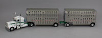 
              DCP 1:64 *WHITE & GREEN* Peterbilt 389 w/Double 28' Wilson Livestock Pups NIB
            