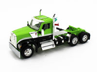 
              DCP 1:64 *GREEN & BLACK* Kenworth W990 Day Cab & CHROME MAC End Dump Trailer NIB
            