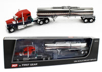 
              DCP 1:64 *RED & BLUE* Kenworth W990 Midroof & CHROME Brenner Chemical Tanker NIB
            