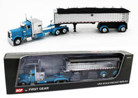 
              DCP 1:64 *CYAN BLUE* Peterbilt 379 Mercury Sleeper & MAC Coal Dump Trailer *NIB*
            