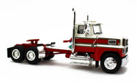 
              1:64 DCP *RED & WHITE* Ford LTL 9000 Day Cab w/CHROME EAST End Dump Trailer NIB
            