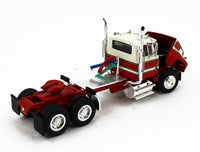 
              1:64 DCP *RED & WHITE* Ford LTL 9000 Day Cab w/CHROME EAST End Dump Trailer NIB
            