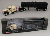 
              DCP 1:64 *BEIGE & BLACK* Kenworth W900L BLACK MAC COAL End Dump NIB!
            