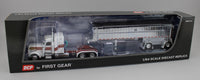 
              DCP 1:64 *WHITE* Peterbilt 389 48" Midroof w/MAC Coal End Dump Trailer NIB
            