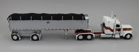 
              DCP 1:64 *WHITE* Peterbilt 389 48" Midroof w/MAC Coal End Dump Trailer NIB
            