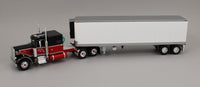 
              DCP 1:64 *LEGACY SERIES #1* PERKLE Black & Red 359 60" Flattop w/Reefer Trailer
            