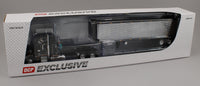 
              DCP 1:64 *BLACK* Peterbilt 359 36" Flattop Sleeper & CHROME 40' Reefer Trailer
            