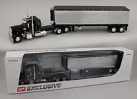 
              DCP 1:64 *BLACK* Peterbilt 359 36" Flattop Sleeper & CHROME 40' Reefer Trailer
            