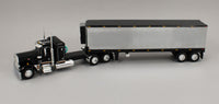 
              DCP 1:64 *BLACK* Peterbilt 359 36" Flattop Sleeper & CHROME 40' Reefer Trailer
            