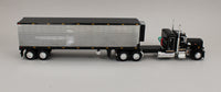 
              DCP 1:64 *BLACK* Peterbilt 359 36" Flattop Sleeper & CHROME 40' Reefer Trailer
            