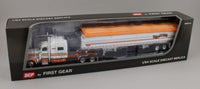 
              DCP 1:64 *TRI-STATE* Orange Peterbilt 389 70" w/50' Tri-Axle Grain Trailer
            