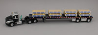 
              DCP 1:64 *BLACK & SILVER* MACK Pinnacle Day Cab w/Flatbed Trailer & Paper Tubes
            