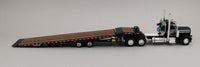 
              DCP 1:64 *BLACK* Peterbilt 389 Day Cab Semi w/LANDOLL 440 Traveling Axle Trailer
            