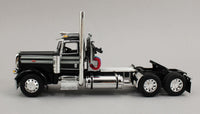 
              DCP 1:64 *BLACK* Peterbilt 389 Day Cab Semi w/LANDOLL 440 Traveling Axle Trailer
            