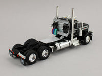 
              DCP 1:64 *BLACK* Peterbilt 389 Day Cab Semi w/LANDOLL 440 Traveling Axle Trailer
            