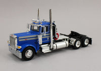 
              DCP 1:64 *BLUE* Peterbilt 389 Day Cab Semi w/LANDOLL 440 Traveling Axle Trailer
            