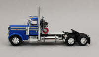 
              DCP 1:64 *BLUE* Peterbilt 389 Day Cab Semi w/LANDOLL 440 Traveling Axle Trailer
            