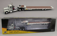 
              DCP 1:64 *WHITE* Peterbilt 389 Day Cab Semi w/LANDOLL 440 Traveling Axle Trailer
            