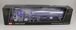 DCP 1:64 *GREY & PURPLE* Kenworth W900L 86" Studio Sleeper & Mississippi LPG Tanker Trailer