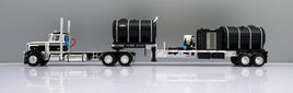 DCP 1:64 *WHITE & BLACK* Peterbilt 379 Day Cab w/DEMCO 42" Liquid Fertilizer Tender Trailer