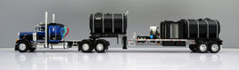 DCP 1:64 *BLUE & BLACK* Peterbilt 379 36" Flattop w/DEMCO 42" Liquid Fertilizer Tender Trailer