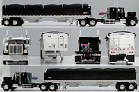 
              2026 DCP 1:64 *BLACK* GMC General 34" Flattop w/Wilson Pacesetter Grain Trailer
            