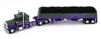 
              2023 DCP 1:64 *GRAY & PURPLE* Peterbilt 359 36" Flattop w/Wilson Grain Trailer
            