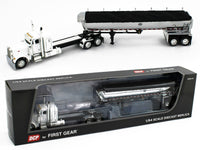 
              2022 DCP 1:64 WHITE Stretched Peterbilt 379 36" Flat MAC Half Round End Dump NIB
            