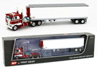 
              2021 DCP 1:64 *PIRKLE LINES* Peterbilt 352 COE w/40' Vintage Reefer Trailer NIB
            