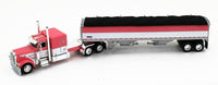 
              2023 DCP 1:64 *PINK & WHITE* Peterbilt 389 63" Flattop w/WILSON GRAIN TRAILER
            