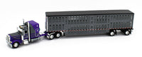 
              2023 DCP 1:64 *PURPLE & GREY* Peterbilt 389 63" Midroof w/Wilson Livestock *NIB*
            