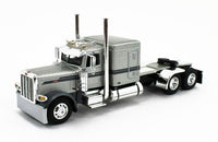 
              2023 DCP 1:64 SILVER GUN METAL Peterbilt 389 63" Flattop w/WILSON GRAIN TRAILER
            