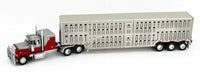 
              2021 DCP 1:64 RED & SILVER MACK SUPER-LINER w/Wilson TRI-AXLE LIVESTOCK NIB
            