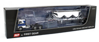 
              2023 DCP 1:64 *WHITE & BLUE* Freightliner COE & Heil Pneumatic Bulk Tanker NIB
            