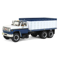 
              NEW 2022 1:64 DCP *BLUE & WHITE* Chevrolet C65 GRAIN TRUCK Tandem-Axle NIB
            