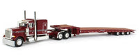 
              2023 DCP 1:64 *RED* Peterbilt 379 63" Flattop w/TALBERT 5553-TA Trailer NIB
            