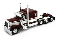 
              DCP 1:64 *DARK RED* Peterbilt 379 63" Flattop WILSON 50' Belt Grain Trailer NIB
            