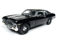 
              2019 1:18 AUTO WORLD AMERICAN MUSCLE *BLACK* 1969 Chevrolet YENKO NOVA NIB!
            