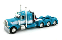 
              2022 DCP 1:64 *AQUA* Peterbilt 389 Tri-Axle w/Magnitude HEAVY HAUL Lowboy NIB
            